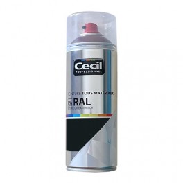 Peinture Aérosol Tous matériaux Cécil Professionnel PA RAL Gris noir satin (RAL 7021) Peinture Aérosol Tous matériaux Cécil Professionnel PA RAL Gris noir satin (RAL 7021)