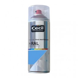 Peinture Aérosol Tous matériaux Cécil Professionnel PA RAL Bleu clair satin (RAL 5012) Peinture Aérosol Tous matériaux Cécil Professionnel PA RAL Bleu clair satin (RAL 5012)