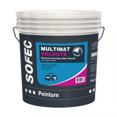 Peinture Multimat Velours SOFEC Blanc 15L
