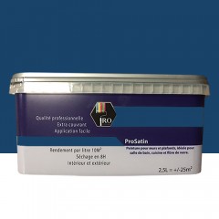 Pot 2,5L Peinture acrylique ProSatin PRO COULEURS Bleu nuit