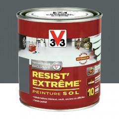 Pot de 0,5L de Peinture Sol V33 Resist' Extrême Graphite