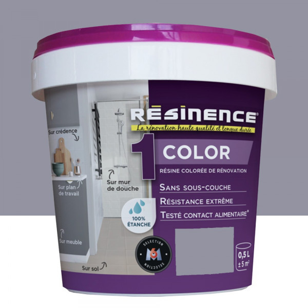 Pot de 0,5L Résine Epoxy RESINENCE Color Gris Taupe