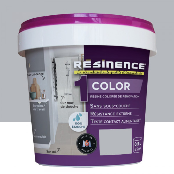 Pot de 0,5L Résine Epoxy RESINENCE Color Alu