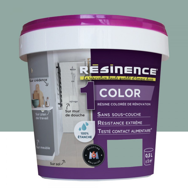 Pot de 0,5L Résine Epoxy RESINENCE Color Celadon
