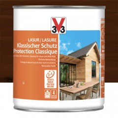 Lasure Protection Classique 4 ans V33 Chêne rustique pot de 0,75L