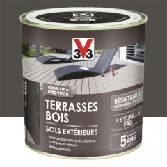 Peinture Sol V33 Terrasses Bois Sols Extérieurs Moka pot de 0,5L
