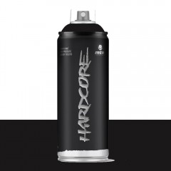 Bombe de peinture aérosol MTN Hardcore Noir mat 400ml