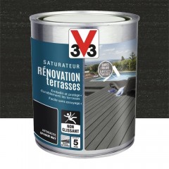 Saturateur V33 Rénovation terrasses Anthracite pot d'1L