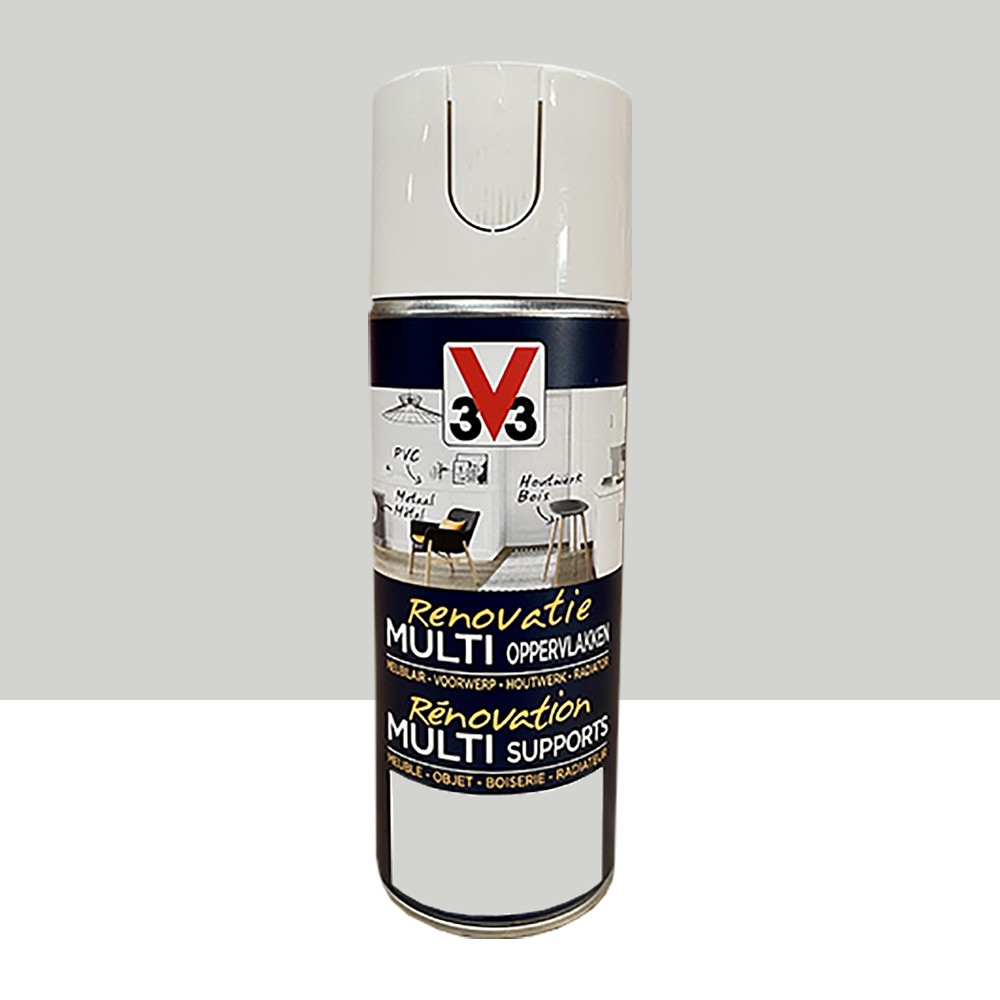 Bombe de Peinture Acrylique APR3 - Blanc - RAL 9010 - Multi-Supports