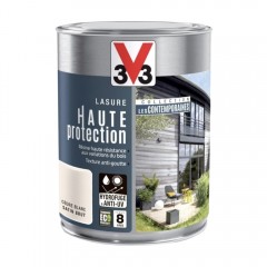 Lasure Haute Protection V33 Les Contemporaines Cèdre blanc pot d'1L