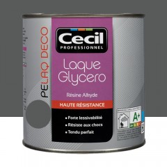 Peinture laque CÉCIL PELAQ DECO Satin Gris ardoise pot de 0,5L