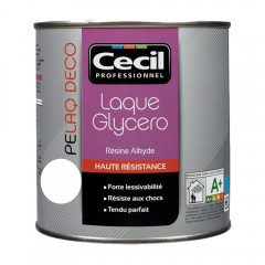 Peinture laque CÉCIL PELAQ DECO Brillant Blanc pot de 0,5L