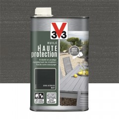 Huile Haute protection V33 Gris ardoise pot d'1L