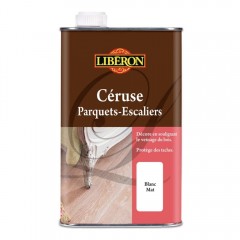 Céruse Parquets - Escaliers LIBÉRON Blanc mat bidon d'1L
