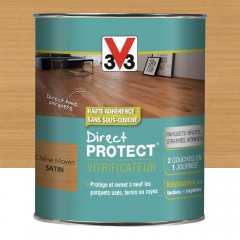 Vitrificateur V33 Direct Protect Chêne moyen satin pot de 0,75L