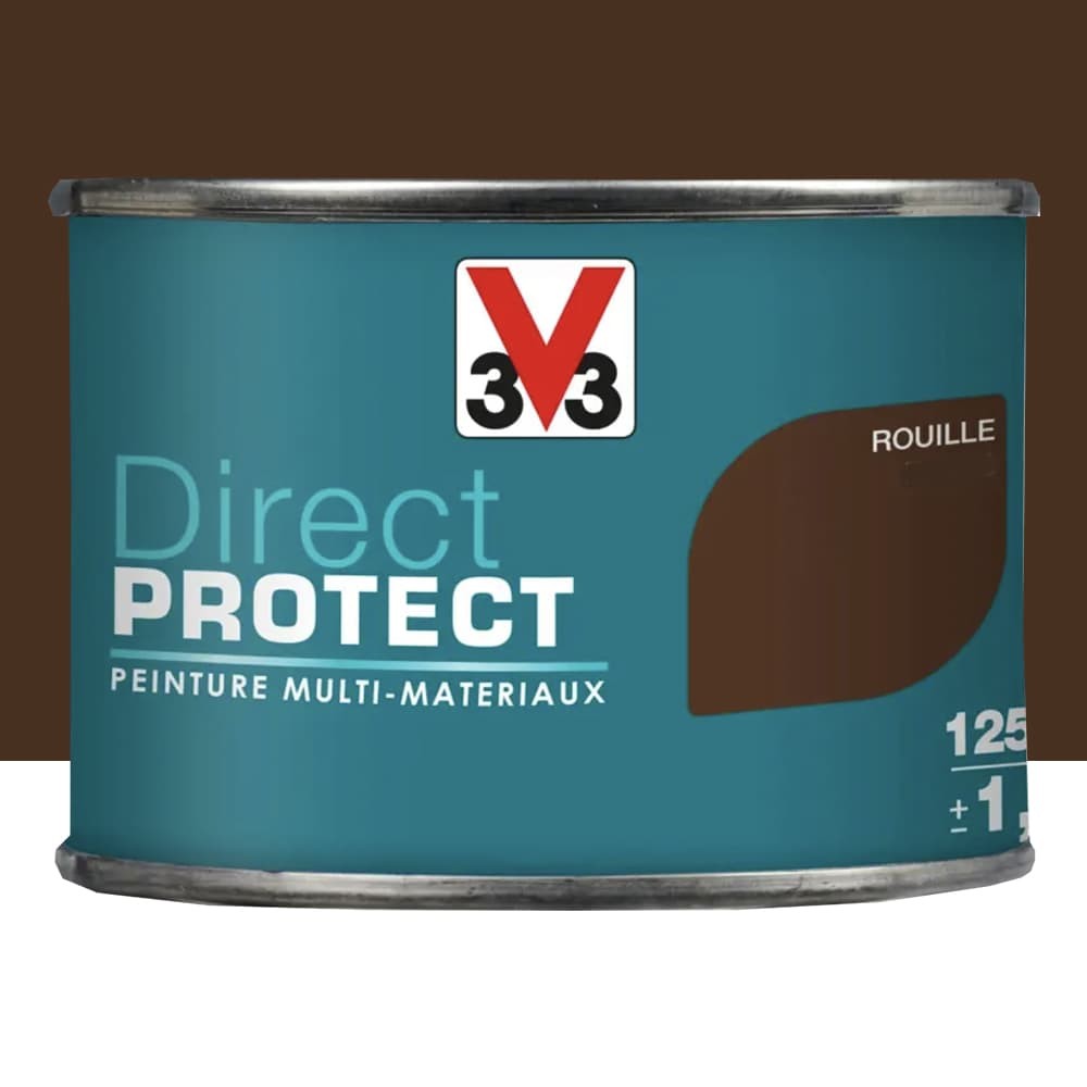 Peinture Glycéro Multi-matériaux V33 Direct Protect Rouille pot de 0,125L