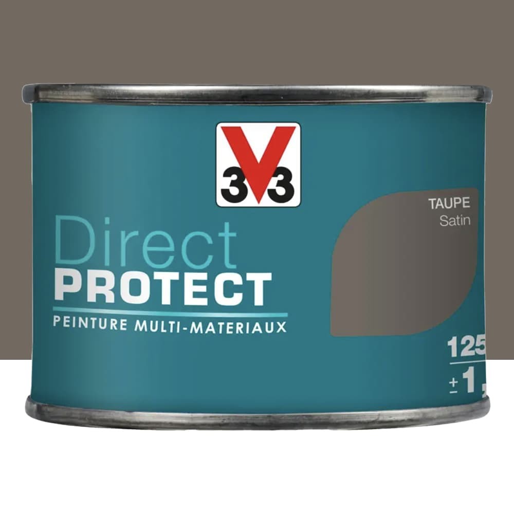 Peinture Glycéro Multi-matériaux V33 Direct Protect Taupe pot de 0,125L