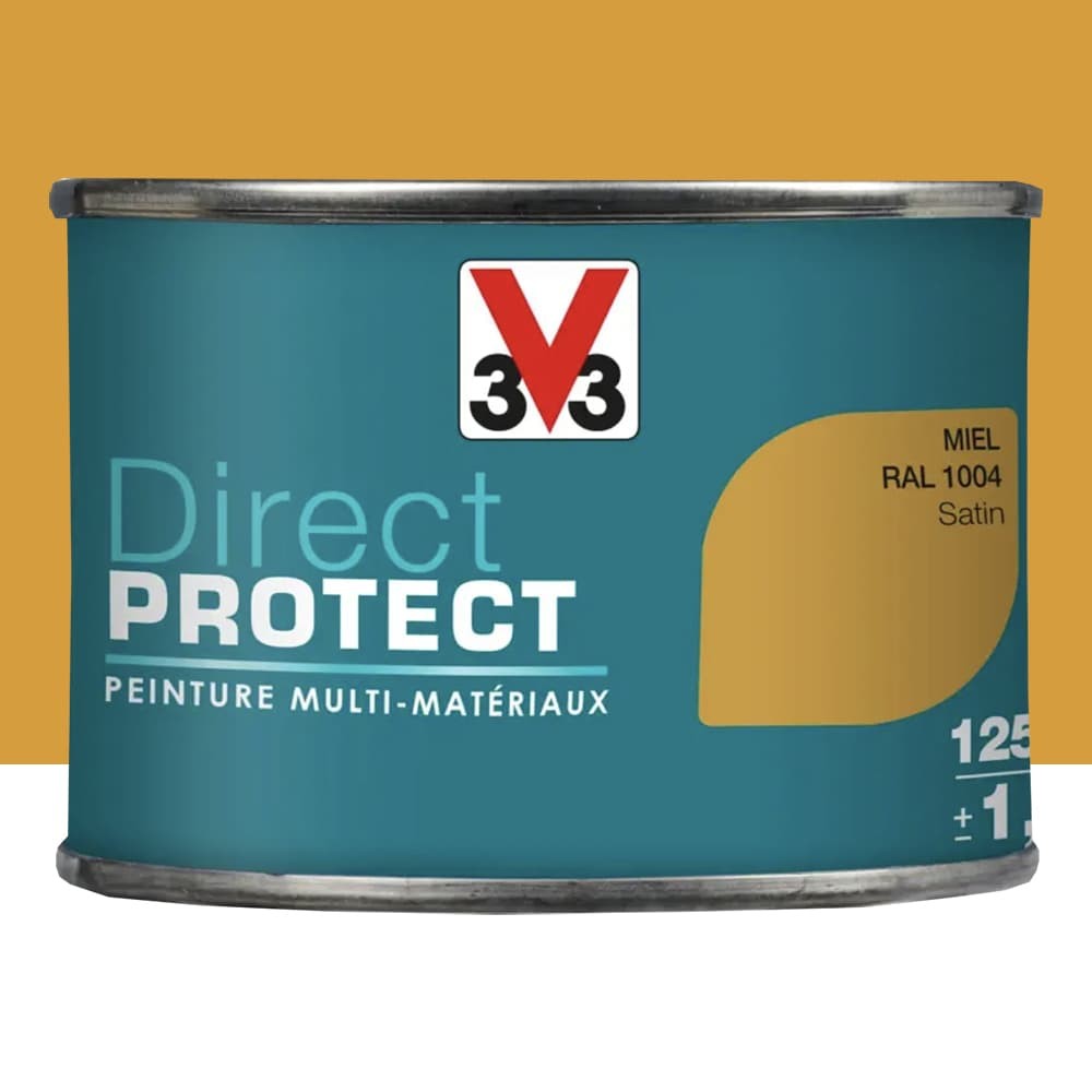 Peinture Glycéro Multi-matériaux V33 Direct Protect Miel pot de 0,125L