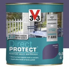 Peinture Glycéro Multi-matériaux V33 Direct Protect Prune pot de 0,125L