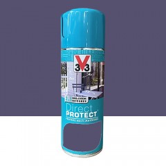 Bombe de peinture Glycéro Multi-matériaux V33 Direct Protect Prune
