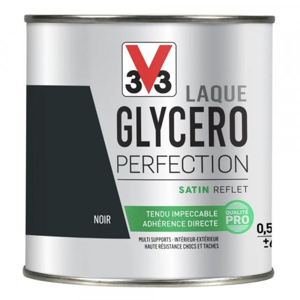Laque Glycéro Perfection V33 Satin Noir 0,5L