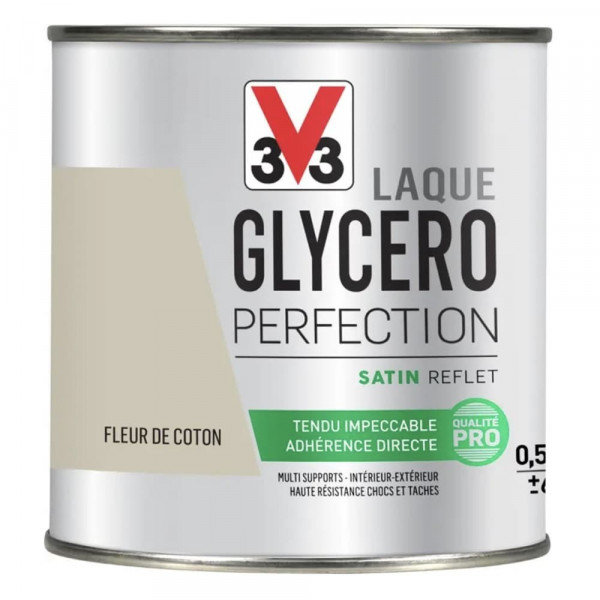 Laque Glycéro Perfection V33 Satin Fleur de coton 0,5L