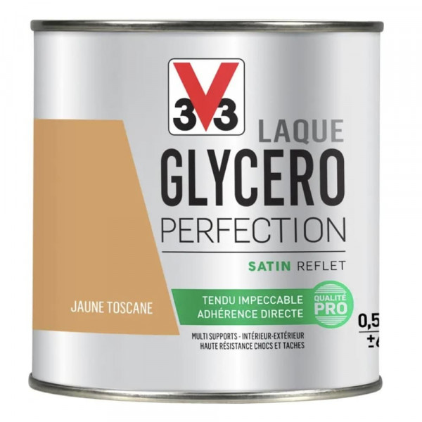 Laque Glycéro Perfection V33 Satin Jaune toscane 0,5L