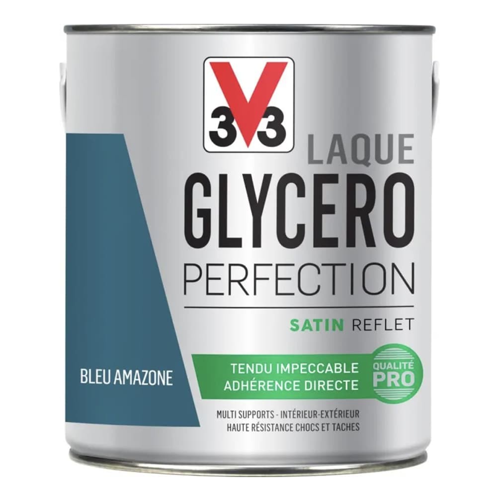 Laque Glycéro Perfection V33 Satin Bleu amazone 2L Laque Glycéro Perfection V33 Satin Bleu amazone 2L
