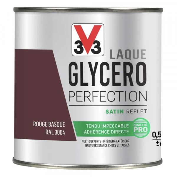 Laque Glycéro Perfection V33 Satin Rouge basque 0,5L