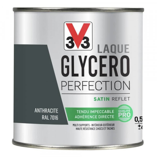 Laque Glycéro Perfection V33 Satin Anthracite 0,5L
