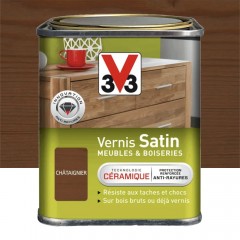 Vernis V33 Meubles et Boiseries Satin Châtaignier 0,25L