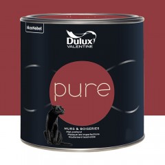 Peinture murs & boiseries Dulux Valentine Pure Rouge pot de 2L