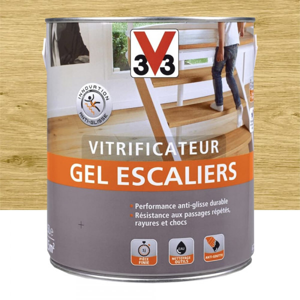 Vitrificateur V33 Gel Escalier Incolore Brillant 2,5L