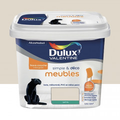 Peinture Meubles Dulux Valentine Simple & Déco Lin ivoire 0,5L
