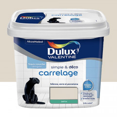 Peinture Carrelage Dulux Valentine Simple & Déco Lin ivoire 0,5L