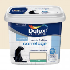 Peinture Carrelage Dulux Valentine Simple & Déco Blanc cassé 0,5L