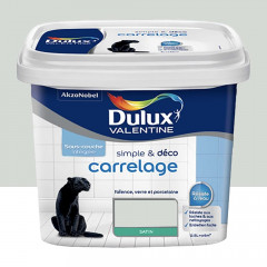 Peinture Carrelage Dulux Valentine Simple & Déco Gris perle 0,5L
