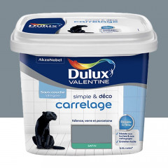 Peinture Carrelage Dulux Valentine Simple & Déco Bleu gris 0,5L
