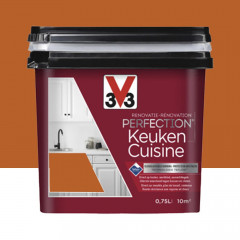 Peinture Rénovation Perfection Cuisine V33 Espelette pot de 0,75L