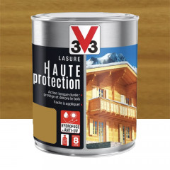 Lasure Haute Protection Glycéro 8ans V33 Chêne doré 1L