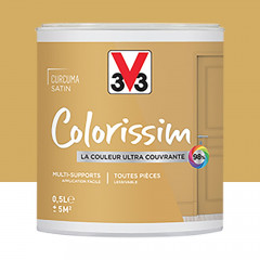 Peinture Multi-supports V33 Colorissim Satin Curcuma 0,5L