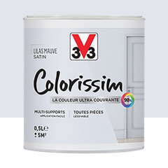 Peinture Multi-supports V33 Colorissim Satin Lilas mauve 0,5L
