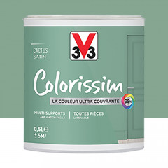 Peinture Multi-supports V33 Colorissim Satin Cactus 0,5L