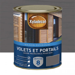 Lasure Xyladécor Volets & Portails 8ans Anthracite opaque 1L