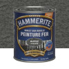 Peinture Fer Hammerite Direct sur Rouille Gris Ardoise martelé 0,25L