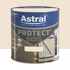 Peinture Bois ASTRAL Protect'Bois Blanc Cassé 0,5L
