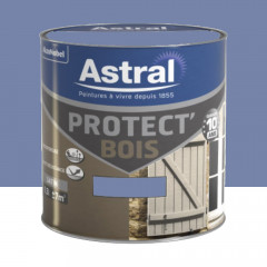 Peinture Bois ASTRAL Protect'Bois Bleu Provence 0,5L