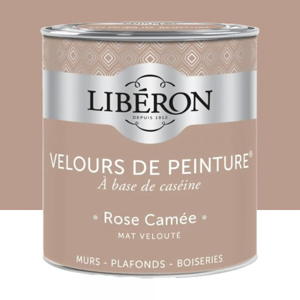 Peinture LIBÉRON Velours de Peinture Rose camée 0,5L