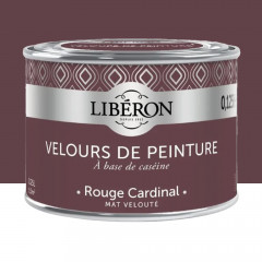 Peinture LIBÉRON Velours de Peinture Rouge cardinal 0,125L