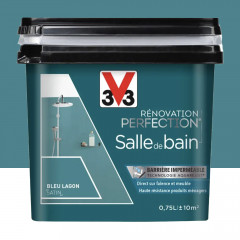 Peinture Salle de Bain V33 Rénovation Perfection Bleu lagon 0,75L